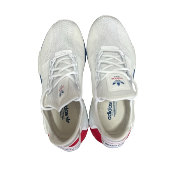 Adidas NMD R1 V2 White Lush Red 2020 Women's Size 5 - Authentic & Trendy - Picture 4 of 8